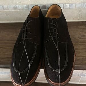 Beckett Simonon drown suede, leather dress shoes